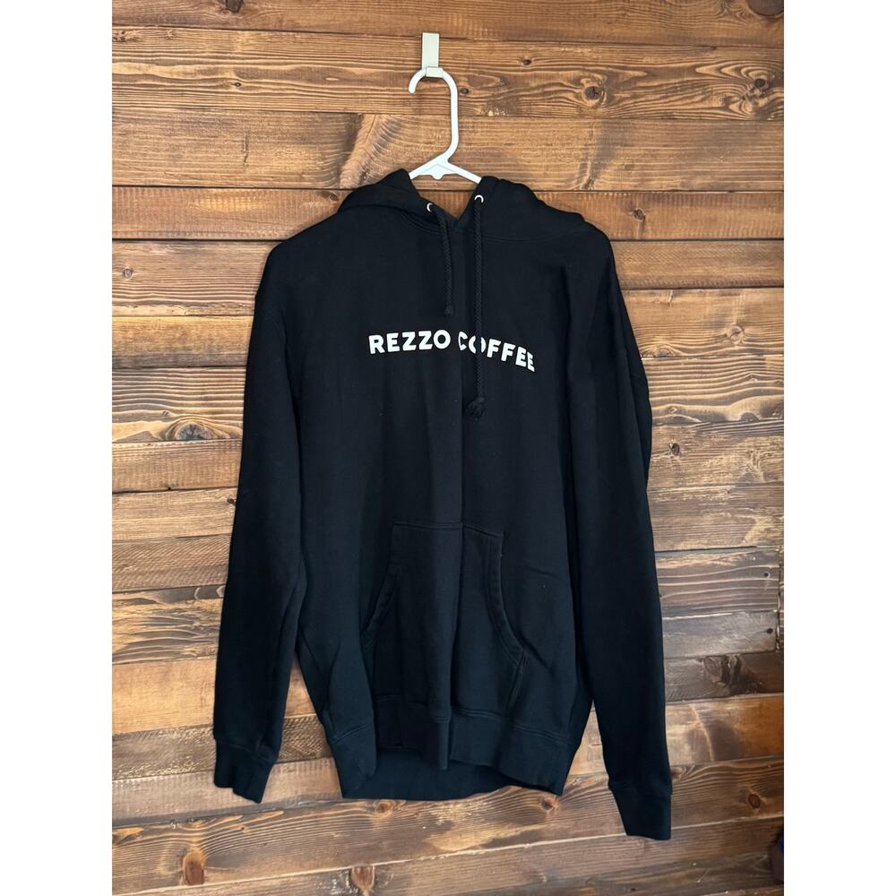 Black “Coffee Rezzo California” Hoodie – Size Large